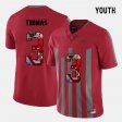 #3 Michael Thomas Pictorial Fashion OSU Youth Red Jersey 203955-967