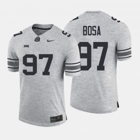 #97 Nick Bosa Gridiron Gray Limited Ohio State Men's Gray Jersey 942523-498 #97 Nick Bosa Gridiron Gray Limited Ohio State Men's Gray Jersey 942523-498