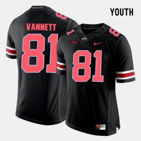 #81 Nick Vannett College Football OSU Youth Black Jersey 769060-521
