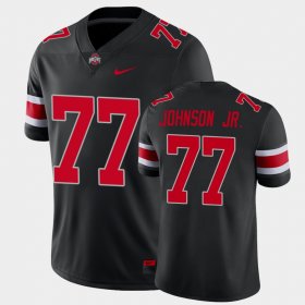 #77 Paris Johnson Jr. Game Ohio State Men's Black Jersey 415093-925