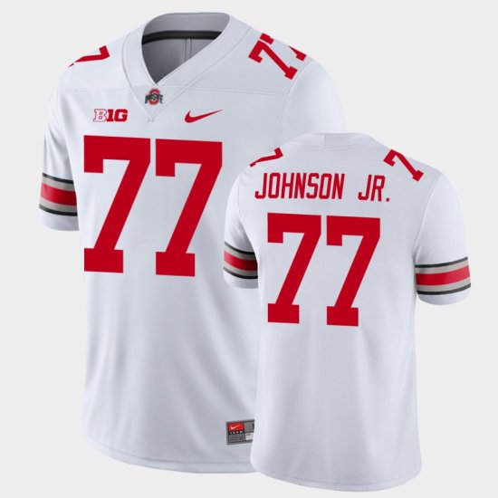 #77 Paris Johnson Jr. Game Ohio State Buckeyes Mens White Jersey 179106-502