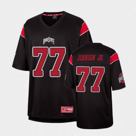 #77 Paris Johnson Jr. Replica Ohio State Fashion Men Black Jersey 683555-506