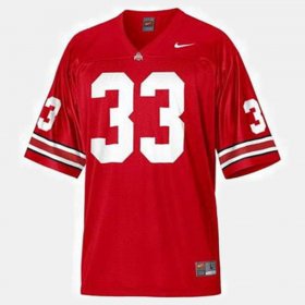 #33 Pete Johnson College Football Ohio State Mens Red Jersey 591812-134