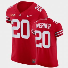 #20 Pete Werner College Football Ohio State Elite Men All Scarlet Jersey 220306-805 #20 Pete Werner College Football Ohio State Elite Men All Scarlet Jersey 220306-805