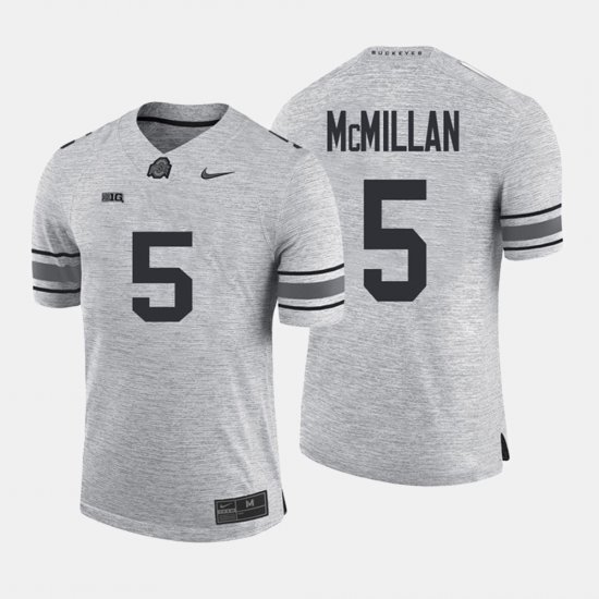 #5 Raekwon McMillan Gridiron Gray Limited Ohio State Men\'s Gray Jersey 762155-157