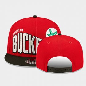 Team Logo Ohio State Two-Tone Vintage Wave 9FIFTY Snapback Unisex Scarlet Hat 900571-613