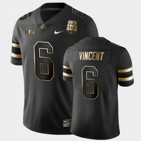 #6 Taron Vincent 100th Anniversary Ohio State 100th Year Stadium Anniversary Golden Mens Black Jersey 836070-674