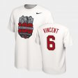 #6 Taron Vincent 100th Anniversary OSU 100th Year Stadium Anniversary Men White T-Shirt 450952-710