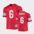 #6 Taron Vincent College Football Ohio State 1995 Authentic Throwback Legacy Men Scarlet Jersey 172041-731