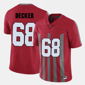 #68 Taylor Decker College Football Ohio State Men's Red Jersey 740556-763