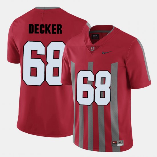 #68 Taylor Decker College Football Ohio State Men\'s Red Jersey 740556-763