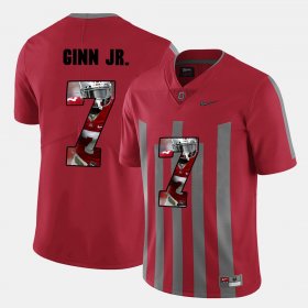 #7 Ted Ginn Jr. Pictorial Fashion Ohio State Buckeyes Men's Red Jersey 701790-781