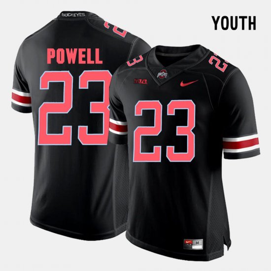 #23 Tyvis Powell College Football Ohio State Youth Black Jersey 749988-879