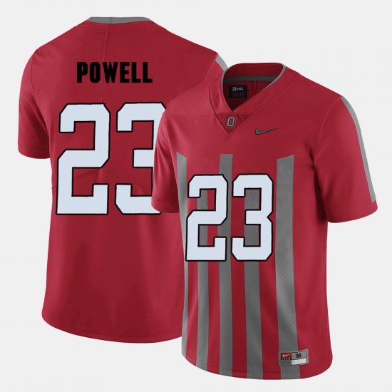 #23 Tyvis Powell College Football OSU Buckeyes Mens Red Jersey 340930-422