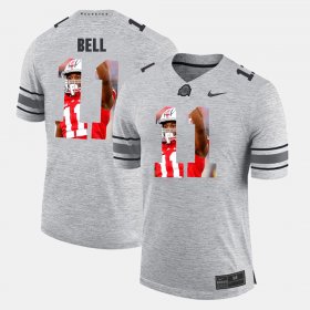 #11 Vonn Bell Pictorital Gridiron Fashion Ohio State Buckeyes Pictorial Gridiron Fashion Men Gray Jersey 139768-218 #11 Vonn Bell Pictorital Gridiron Fashion Ohio State Buckeyes Pictorial Gridiron Fashion Men Gray Jersey 139768-218