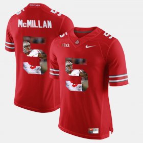 #5 Raekwon McMillan Pictorial Fashion Ohio State Buckeyes Mens Scarlet Jersey 672714-147