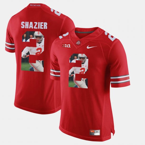 #2 Ryan Shazier Pictorial Fashion Ohio State Men Scarlet Jersey 807348-851