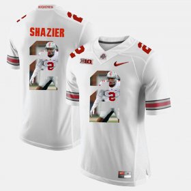 #2 Ryan Shazier Pictorial Fashion Ohio State Buckeyes Men White Jersey 808502-827