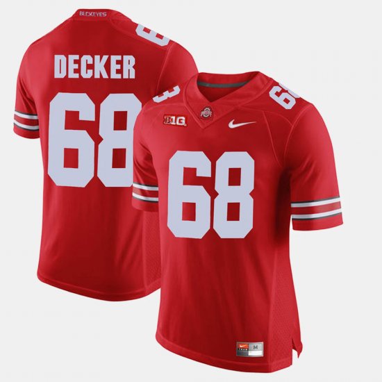 #68 Taylor Decker Alumni Football Game Ohio State Men\'s Scarlet Jersey 479314-299