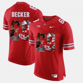 #68 Taylor Decker Pictorial Fashion Ohio State Mens Scarlet Jersey 150050-474