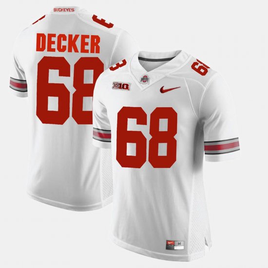 #68 Taylor Decker Alumni Football Game Ohio State Buckeyes Men White Jersey 749573-282