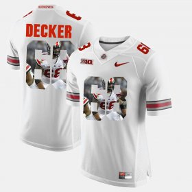 #68 Taylor Decker Pictorial Fashion OSU Mens White Jersey 289974-189