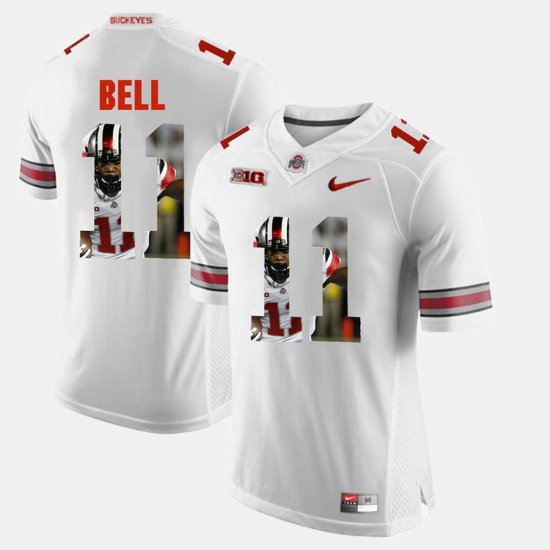 #11 Vonn Bell Pictorial Fashion Ohio State Men White Jersey 613217-421