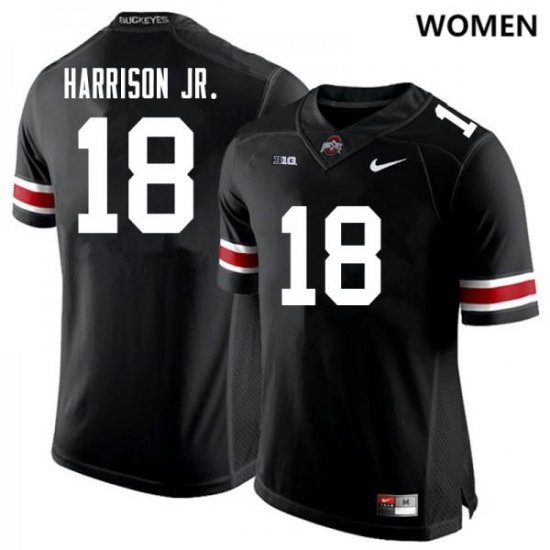 #18 Marvin Harrison Jr. Limited Ohio State Womens Black Jersey 167508-905