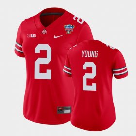 #2 Chase Young 2021 Sugar Bowl Ohio State College Football Womens Scarlet Jersey 168571-523 #2 Chase Young 2021 Sugar Bowl Ohio State College Football Womens Scarlet Jersey 168571-523