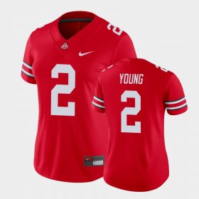 #2 Chase Young College Football OSU Buckeyes Game Womens Scarlet Jersey 866526-801 #2 Chase Young College Football OSU Buckeyes Game Womens Scarlet Jersey 866526-801