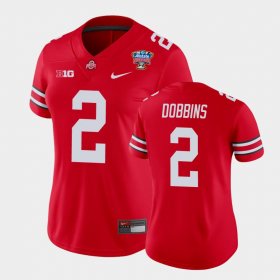 #2 J.K. Dobbins 2021 Sugar Bowl Ohio State College Football Women's Scarlet Jersey 388930-521 #2 J.K. Dobbins 2021 Sugar Bowl Ohio State College Football Women's Scarlet Jersey 388930-521