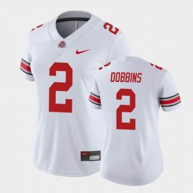 #2 J.K. Dobbins College Football Ohio State Game Women's White Jersey 498360-999 #2 J.K. Dobbins College Football Ohio State Game Women's White Jersey 498360-999