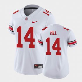 #14 K.J. Hill College Football Ohio State Game Women White Jersey 764488-749 #14 K.J. Hill College Football Ohio State Game Women White Jersey 764488-749