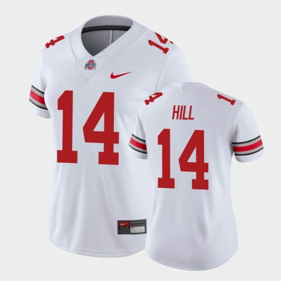 #14 K.J. Hill College Football Ohio State Game Women White Jersey 764488-749
