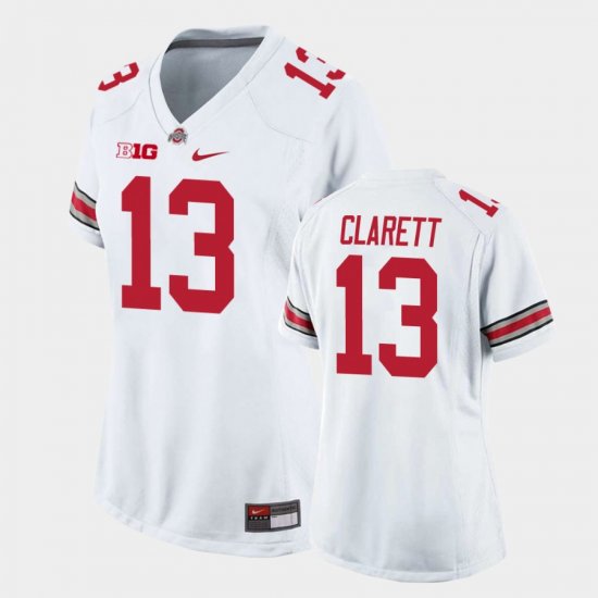 #13 Maurice Clarett Game Ohio State College Football Women\'s White Jersey 948816-402