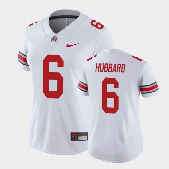 #6 Sam Hubbard College Football OSU Game Womens White Jersey 292014-206