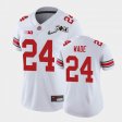 #24 Shaun Wade 2021 National Championship Ohio State Women's White Jersey 566507-134