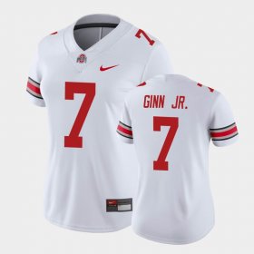 #7 Ted Ginn Jr. College Football Ohio State Buckeyes Game Women's White Jersey 236314-958