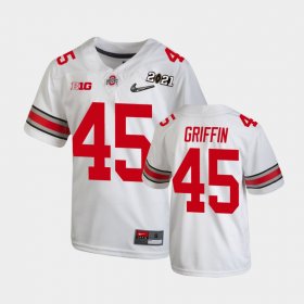 #45 Archie Griffin 2021 National Championship OSU Youth White Jersey 821845-276