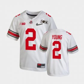 #2 Chase Young 2021 National Championship Ohio State Youth White Jersey 232700-273 #2 Chase Young 2021 National Championship Ohio State Youth White Jersey 232700-273