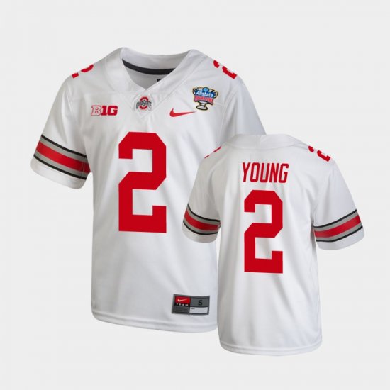 #2 Chase Young 2021 Sugar Bowl OSU Buckeyes College Football Youth White Jersey 425207-588