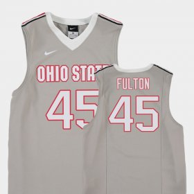 #45 Connor Fulton Replica OSU Buckeyes College Basketball Youth Gray Jersey 231966-206
