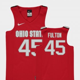 #45 Connor Fulton Replica OSU College Basketball Youth Red Jersey 319237-249