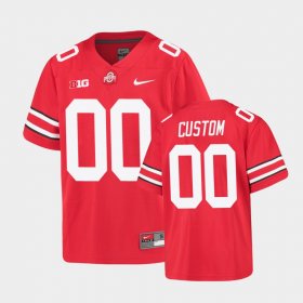 #00 Custom Alumni Football Game OSU Buckeyes Youth Scarlet Jersey 603354-166