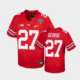 #27 Eddie George 2021 Sugar Bowl OSU College Football Youth Scarlet Jersey 916085-998