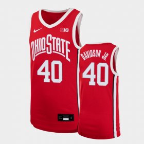 #40 Jansen Davidson Jr. Replica Ohio State Basketball Youth Scarlet Jersey 596337-536