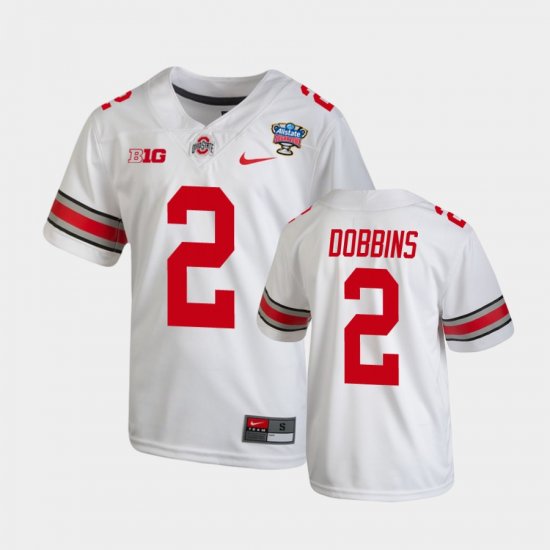#2 J.K. Dobbins 2021 Sugar Bowl OSU College Football Youth White Jersey 274775-502