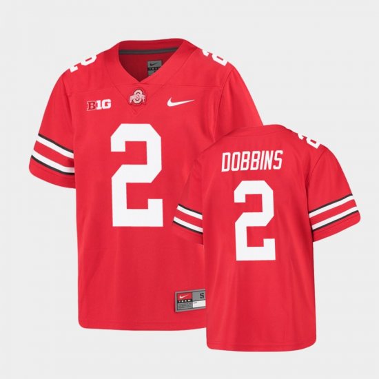 #2 J.K. Dobbins Alumni Football Game Ohio State Youth Scarlet Jersey 377412-302
