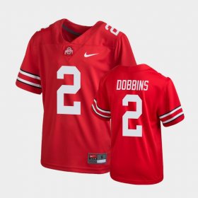 #2 J.K. Dobbins Untouchable Ohio State Buckeyes Football Youth Scarlet Jersey 213227-448 #2 J.K. Dobbins Untouchable Ohio State Buckeyes Football Youth Scarlet Jersey 213227-448