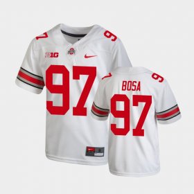 #97 Joey Bosa Replica Ohio State College Football Youth White Jersey 874313-470